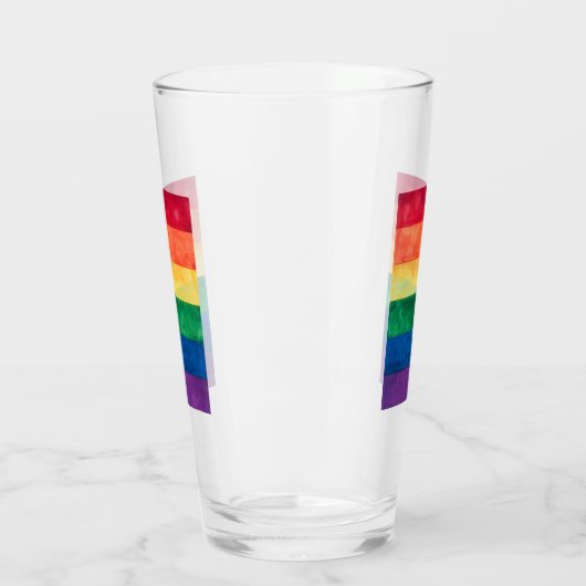 Gay Pride-Regenbogenflagge Glas (Links)