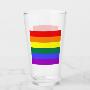 Gay Pride-Regenbogenflagge Glas