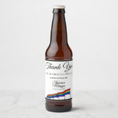 Gay Pride-Regenbogenflagge Hochzeitbeere-Flaschene Bierflaschenetikett (Vorderseite)