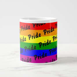 Gay Pride-Regenbogenflagge Jumbo-Tasse