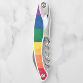 Gay Pride-Regenbogenflagge Kellnermesser (Rückseite)