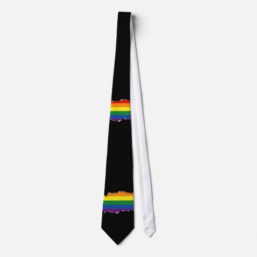 Gay Pride-Regenbogenflagge Krawatte (Vorderseite)