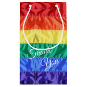 Gay Pride-Regenbogenflagge LGBT LGBTQ Regenbogenst Kleine Geschenktüte (Rückseite)