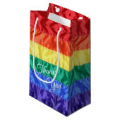 Gay Pride-Regenbogenflagge LGBT LGBTQ Regenbogenst Kleine Geschenktüte (Vorderseite Schrägansicht)