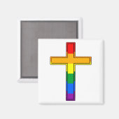 Gay Pride-Regenbogenflagge Magnet (Vorderseite/Rückseite)