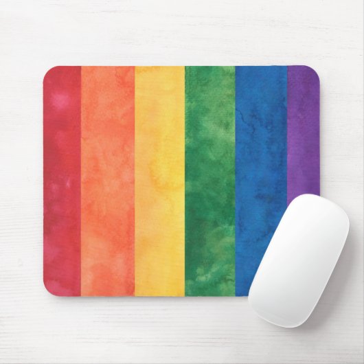 Gay Pride-Regenbogenflagge Mousepad (Mit Mouse)