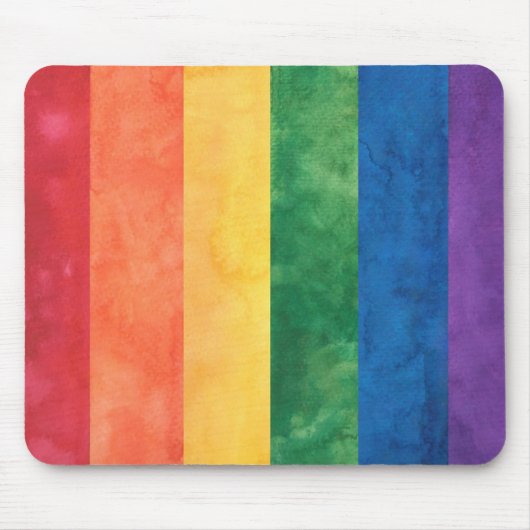 Gay Pride-Regenbogenflagge Mousepad (Vorne)