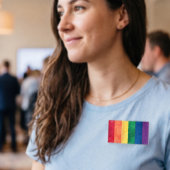 Gay Pride-Regenbogenflagge Namenschild