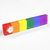 Gay Pride-Regenbogenflagge Namensplakette