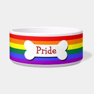 Gay Pride-Regenbogenflagge Personalisiert Napf