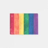 Gay Pride-Regenbogenflagge Post-it Klebezettel (Vorderseite)