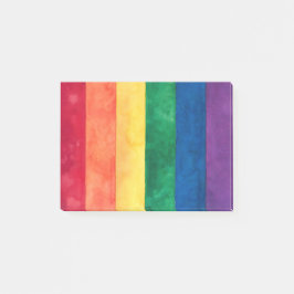 Gay Pride-Regenbogenflagge Post-it Klebezettel
