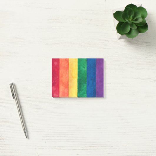 Gay Pride-Regenbogenflagge Post-it Klebezettel (Büro)