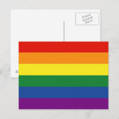 Gay Pride-Regenbogenflagge Postkarte (Vorne/Hinten)
