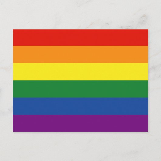 Gay Pride-Regenbogenflagge Postkarte (Vorderseite)