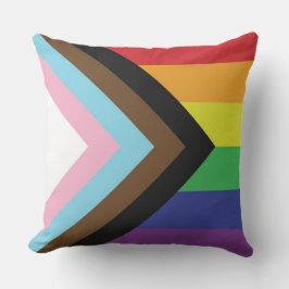 Gay Pride-Regenbogenflagge Progressive LGBTQIA+ Kissen