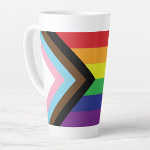 Gay Pride-Regenbogenflagge Progressive LGBTQIA+ Milchtasse