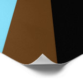 Gay Pride-Regenbogenflagge Progressive LGBTQIA+ Poster (Ecke)