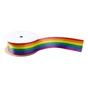 Gay Pride-Regenbogenflagge Satinband