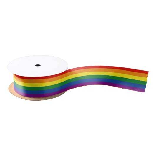Gay Pride-Regenbogenflagge Satinband (Spule)