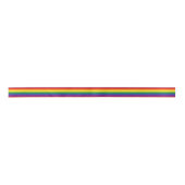 Gay Pride-Regenbogenflagge Satinband (Vorderseite)