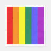 Gay Pride-Regenbogenflagge Serviette (Vorderseite)