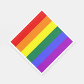 Gay Pride-Regenbogenflagge Serviette (Ecke)