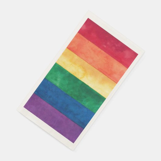 Gay Pride-Regenbogenflagge Serviette (Ecke)