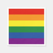 Gay Pride-Regenbogenflagge Serviette (Vorderseite)
