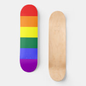Gay Pride-Regenbogenflagge Skateboard (Vorderseite)