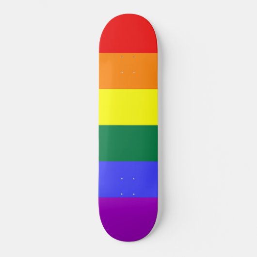 Gay Pride-Regenbogenflagge Skateboard (Vorderseite)