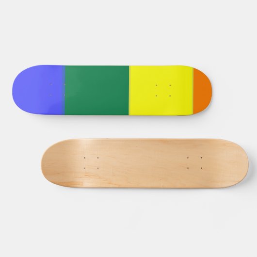 Gay Pride-Regenbogenflagge Skateboard (Horizontal)