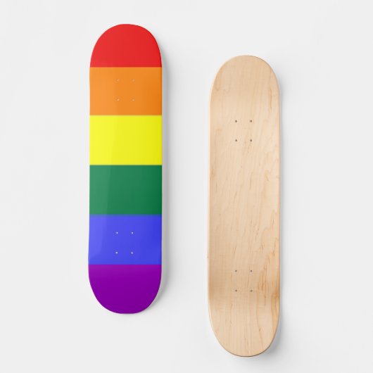 Gay Pride-Regenbogenflagge Skateboard (Vorderseite)