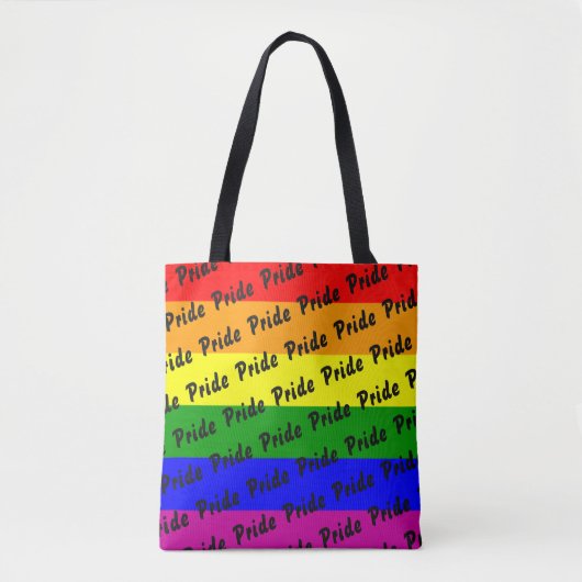 Gay Pride-Regenbogenflagge Tasche (Vorderseite)