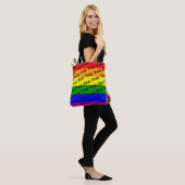 Gay Pride-Regenbogenflagge Tasche (Am Model)