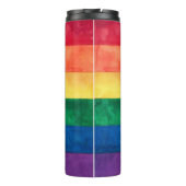 Gay Pride-Regenbogenflagge Thermosbecher (Rückseite)