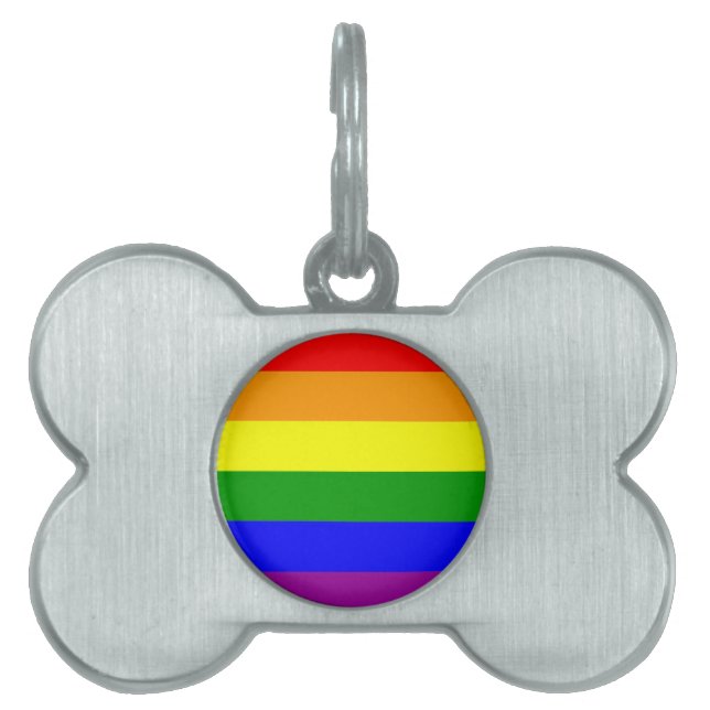 Gay Pride-Regenbogenflagge Tiermarke (Vorderseite)