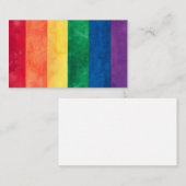 Gay Pride-Regenbogenflagge Visitenkarte (Vorne/Hinten)