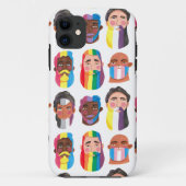 Gay Pride Regenbogenflaggen Bärengeschenk Case-Mate iPhone Hülle (Rückseite)