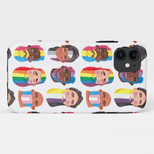 Gay Pride Regenbogenflaggen Bärengeschenk Case-Mate iPhone Hülle (Rückseite (Horizontal))