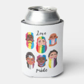Gay Pride Regenbogenflaggen Dosenkühler (Kanne Vorderseite)