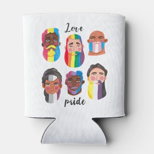 Gay Pride Regenbogenflaggen Dosenkühler (Rückseite)