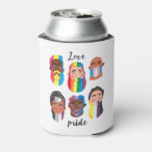 Gay Pride Regenbogenflaggen Dosenkühler (Kanne Rückseite)