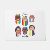 Gay Pride Regenbogenflaggen Fußmatte (Vorderseite)
