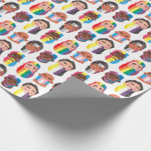 Gay Pride Regenbogenflaggen Geschenkpapier (Ecke)
