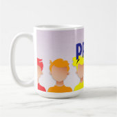 Gay Pride - Regenbogenmenschen Kaffeetasse (Links)