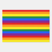 Gay Pride Regenbogenmuster Geschenkpapier Set (Vorderseite 3)