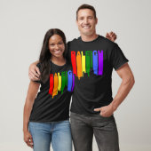 Gay Pride-RegenbogenSkyline Raleighs Nord-Carolina T-Shirt (Unisex)