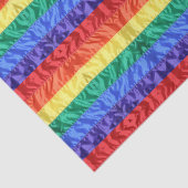 Gay Pride Regenbogenstreifen unter Regenbogenflagg Seidenpapier (Ausschnitt)