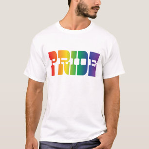 Gay Pride-Regenbogentext T-Shirt